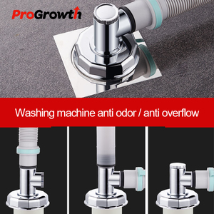 Ống Nối Chữ T Cho Máy Giặt Ống Thoát Nước Chống Tràn Nước Chống Mùi Cho Cống Thoát Nước Sàn Mạ Điện - Product Image 5