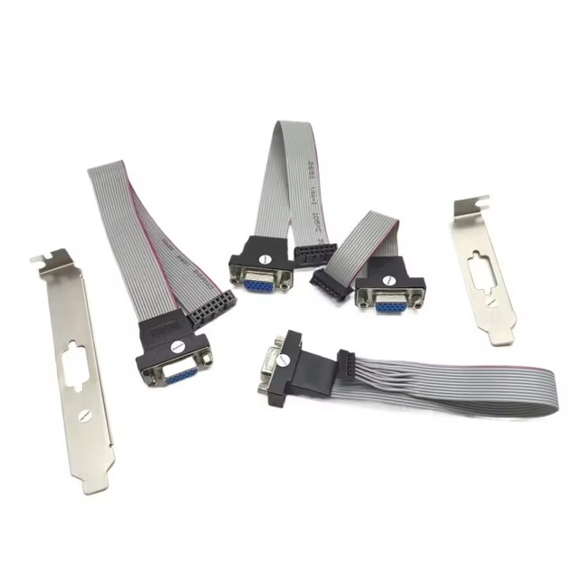 Mainboard Integrated Graphics Card VGA Interface 2.54mm 2.0mm 12Pin 14Pin 16Pin Female To 15Pin Bracket GPU Extension Cable