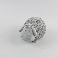 Adorables Ornements Hérisson Gris Ciment Nordiques Modernes Écologiques – Petites Décorations Créatives pour Table et Jardin, Accessoires pour la Maison