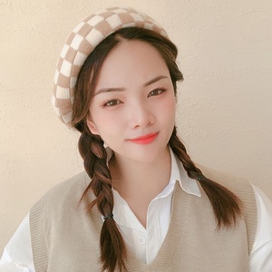 Chapeau béret plat en velours de style français de haute qualité, uni, couleur unie, sans bord, tendance, polyvalent, plage, décontracté, extérieur - Product Image 3