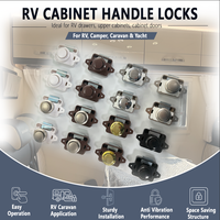 Verrou à bouton-poussoir pour armoire de camping-car, loquet sans clé pour caravane, camping-car, bateau, tiroir, plusieurs couleurs disponibles