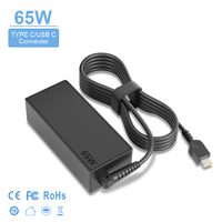 Chargeur USBC 65W pour Dell Lenovo HP Acer Asus Samsung Tablet 65W Type C Chargeur pour ordinateur portable Certification CE FCC ROHS Qualité supérieure