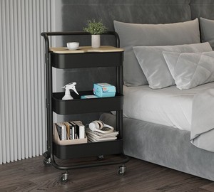 Home-use small car bedroom and living room <b>storage</b> rack mobile miscellaneous <b>storage</b> and organization rack - Product Image 4