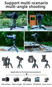 Bexin Hợp kim Nhôm xách tay chuyên nghiệp Mini Tripod du lịch ngoài trời Tripod đứng thích hợp cho video điện thoại máy ảnh - Product Image 4
