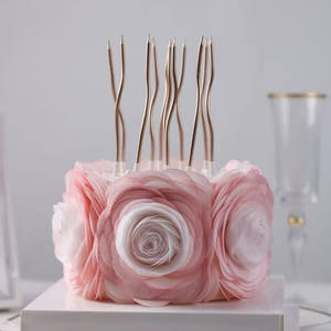 Adornos Comestibles de Papel para Pasteles, Ecológicos, Forma Circular, 14.5x8x3.5cm, Caja para Decoración de Pasteles/Postres/Cupcakes - Product Image 2