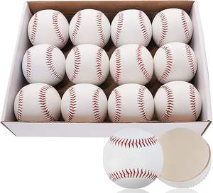 Palle da Baseball Rarapop Durevoli per Mancinici, Rivestite in Pelle, Misura Ufficiale 9 Pollici, in PVC, per Allenamento, Campionati, Lancio e Battuta - Product Image 2