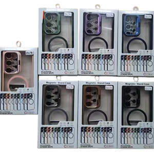 <span class=keywords><strong>Coque</strong></span> de téléphone transparente magnétique rigide en TPU pour <span class=keywords><strong>Samsung</strong></span> Galaxy S25 Ultra S26 <span class=keywords><strong>Plus</strong></span> avec support de cadre d'appareil photo - Product Image 1