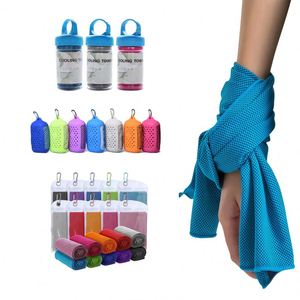 Custom Logo Magic Ice Sport <b>Cooling</b> <b>Towel</b> Scarf Mask With Silicone Case for Men - Product Image 2