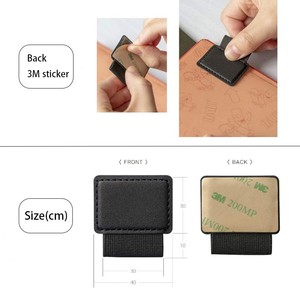 ที่ใส่ปากกาหนัง PU แบบติดเอง ที่หนีบปากกาแบบสร้างสรรค์ ที่ใส่ปากกาสไตลัสสำหรับ <span class=keywords><strong>iPad</strong></span> สมุดโน้ต อุปกรณ์เสริมแท็บเล็ต - Product Image 3