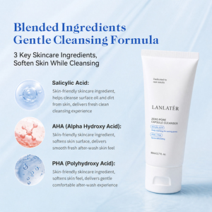 <span class=keywords><strong>Limpiador</strong></span> Facial con Ácido Salicílico AHA BHA, Hidratación Profunda, Blanqueador e Iluminador, de Fabricante de Productos para el Cuidado de la Piel - Product Image 4