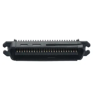 50pin Centronic 25 paires Connecteur, 2.16mm champion RJ21 Câble IDC D-SUB connecteur avec MD Type Serrure 50pin Capot en plastique Connecteur