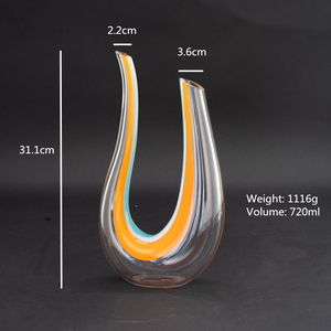 U Forma di Cristallo di Vetro di Vino <span class=keywords><strong>Decanter</strong></span> - Product Image 3