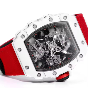 RM2702 Carbon Fiber Tonneau Unisex Casual Sports Mechanical Movement Hollow Tourbillon <b>Watch</b> 3BAR Water Resistant - Product Image 3