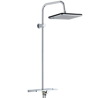 Système de douche pluie mural avec barre coulissante en acier inoxydable 304, colonne de douche et flexible de douche – Fournisseur d'usine