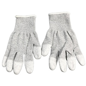 Camera bianca elettronica utilizzare senza lanugine in fibra di carbonio guanti antistatici in Nylon ESD rivestiti - Product Image 2