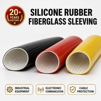 Gaine isolante en silicone à tension nominale avec construction en fibre de verre pour applications de câbles industriels