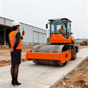 Offre Spéciale prix d'usine 600C 0.5T petit rouleau de route de compacteur vibrant avec ce - Product Image 4