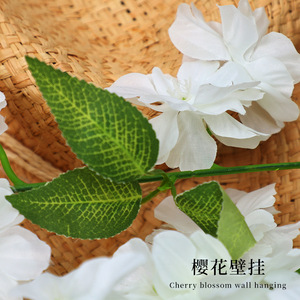 Décoration murale en fleurs de cerisier artificielles pour mariage, maison, style bohème, décoration florale en plastique pour intérieur - Product Image 3