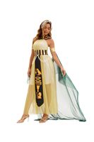 Costumes de cosplay Cléopâtre égyptienne, pharaon, pour femmes adultes, robes de soirée pour Halloween, ensemble de tenue de reine antique