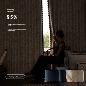 Cortinas Opacas de Chenilla Jacquard Estilo Francés Vintage con Diseño de Plantas y Alto Nivel de Oscurecimiento, Estilo <span class=keywords><strong>Downton</strong></span> Abbey para Dormitorio - Product Image 4