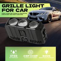 Projecteur LED 110W à faisceau haut/bas HS3 avec lentille de projecteur BI-LED, 3000K Jaune, 6000K Blanc, 12V, feux de route LED pour voiture et moto