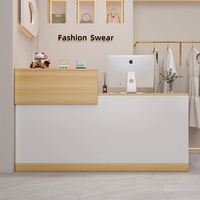Comptoir simple pour commerce, caisse enregistreuse, réception, petite table de comptoir pour magasins de vêtements, salons de beauté, salons de thé au lait
