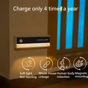 El nuevo enlace creativo inducción del cuerpo humano pequeño tubo de luz nocturna de la luz del pasillo nocturno carga USB - Product Image 3