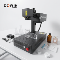 Mesin Penanda Laser UV Mini 5w dengan Lensa Galvanometer Ultra High Speed 355nm dan Pendingin Air untuk Kaca