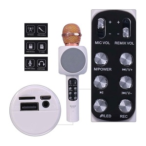 Portátil KTV máquina con altavoz USB libre Bola de discoteca luz perfecto micrófono de Karaoke inalámbrica WS1816 - Product Image 5