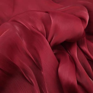 Tessuto Lucido Satinato Increspato per Camicia/Vestito 100% Poliestere, Gonna Lucida, <span class=keywords><strong>Tulle</strong></span> Floreale Avvolgente - Product Image 5
