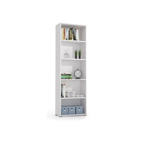 Étagère de présentation autoportante moderne en bois à 5 niveaux réglables, séparateur de pièce, armoire de rangement pour la maison, le bureau, le salon, l'appartement, style italien