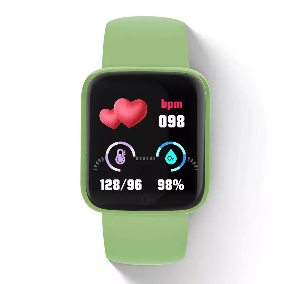 Reloj inteligente Macaron D20plus Candy 8 Y68, pulsera con control del ritmo cardíaco