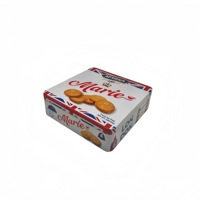 Candy Food Gift Jar Tin Box Offset Printing Airtight Glossy Holiday Packaging Snack Mooncakes Biscuits Cookie Tin Boxes