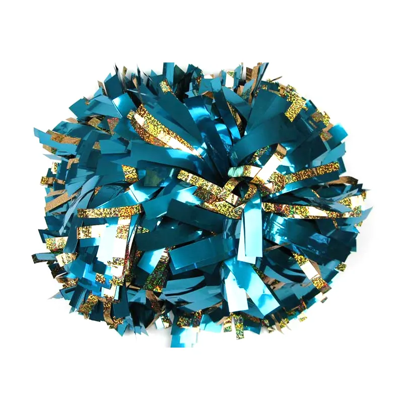 Bunte benutzer definierte 6 Zoll Cheer Glitter Pom Metallic Handheld Cheer Dance Pompons