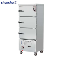 Cuiseur à riz professionnel à gaz, type split, chambres indépendantes sans mélange de saveurs, armoire de cuisson vapeur en acier inoxydable pour GPL et gaz naturel