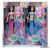 Jouets pour enfants en gros, poupée sirène pour filles de 11,5 pouces, corps solide, poupée de mode sirène princesse pour enfant, cadeau pour bébé