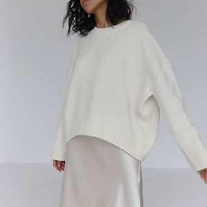 Nouveau tricot ras du cou double couche Europe et États-Unis Pull ample d'automne et d'hiver pour <span class=keywords><strong>femme</strong></span> - Product Image 4