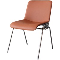 Chaise de loisirs design vintage, style simple et moderne, en métal, pour dîner, café, maison, coussin doux et confortable pour le salon.