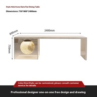 2025 New Style Luxus High-End Acryl Suspension Island Esstisch Flush Bar Light Rock Board Integriert für den Hausgebrauch