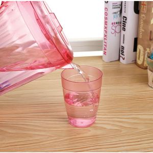 2L Best Food Grade Plastic Crystal Wide Mouth Promotional Plastic Cold Water Jug Bottle <b>Cup</b> <b>Set</b> with Lid and 4 Pcs Glasses - Product Image 3