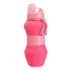 Cross-border Outdoor Portable Silicone Folding <b>Water</b> Cup Cute Drop-resistant Travel <b>Sports</b> <b>Water</b> <b>Bottle</b> Large-capacity Flask - Product Image 5