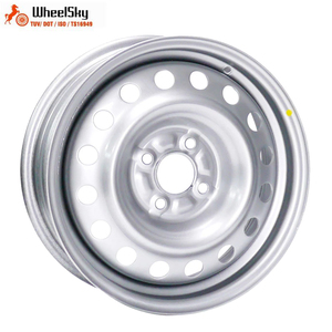 Jantes en acier Wheelsky Factory OEM 15 pouces 15x5.5J 4x100, peinture argentée, quatre branches, pour voiture de tourisme Nissan Note - Product Image 1
