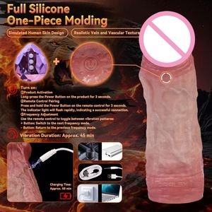 Men Sex Toy Penis Enlargement Big Cock Sleeve <b>Dildo</b> Condom Reusable Male Vibrating Penis Extender Sleeve - Product Image 6