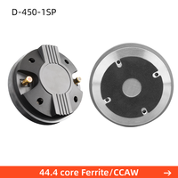 D450-1SP Haut-parleur de compression à aimant aérospatial 44 noyaux, tweeter HF, gorge de 26 mm, 110 W max, 8 ohms, en titane, pour réparation de haut-parleurs
