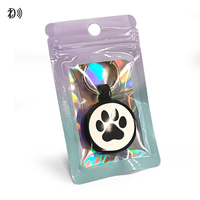 Étiquette d'identification pour animaux de compagnie avec impression personnalisée, 13,56 MHz, NTAG213, porte-clés NFC, porte-clés RFID, étiquette pour chat et chien, étiquette NFC en silicone pour animaux de compagnie avec emballage