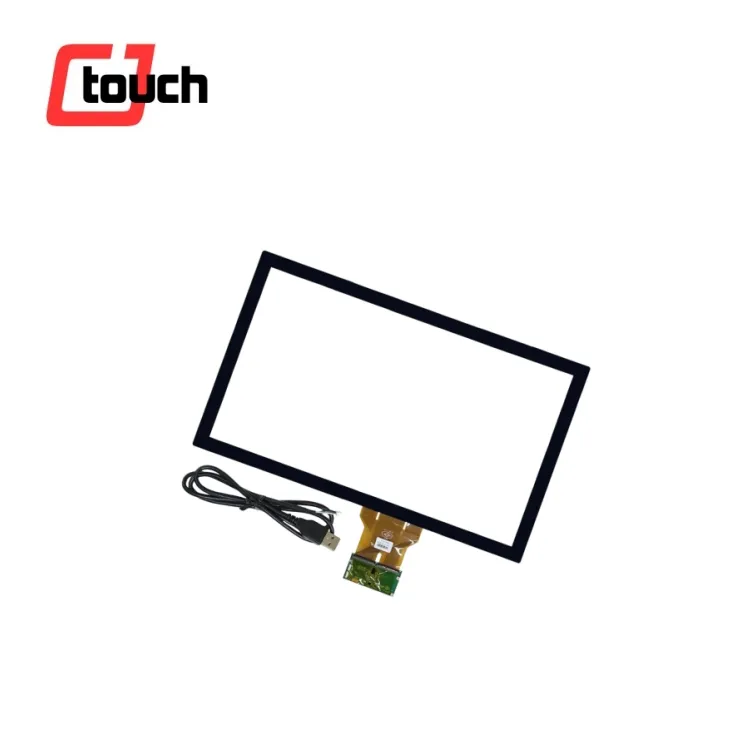 Tela sensível ao toque do monitor lcd 22 polegada capacitiva touchscreen PCAP cjtouch para slim monitor 24 Painéis de Toque sobreposição kit