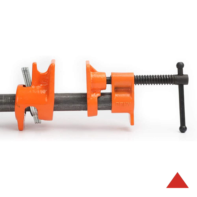 Heavy Duty Pipe Clamp for Woodworking Wood Gluing Pipe Clamp Steel Cast Iron Pipe Clamp Fixture Carpenter Hand Tool