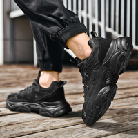 Chaussures de sport tendance de luxe pour hommes 2024, plateforme, grande taille 48, baskets antidérapantes de haute qualité, style chunky, printemps-automne