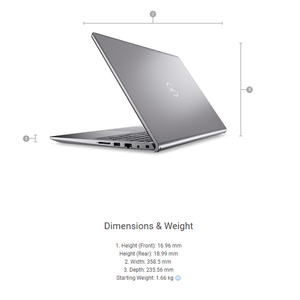 โน้ตบุ๊ก Vostro V3530 เจนเนอเรชั่นที่ 13 โปรเซสเซอร์ I3/i5/i7 แรม 16GB DDR4  SSD 512GB ระบบปฏิบัติการ Windows 11 สำหรับธุรกิจ - Product Image 5
