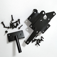 Envío Gratis - Juego de Bisagras Autocerrables Ajustables para Puertas de Cercas y Pestillos con Bloqueo Automático, Acero con Recubrimiento en Polvo, Stock en EE. UU.